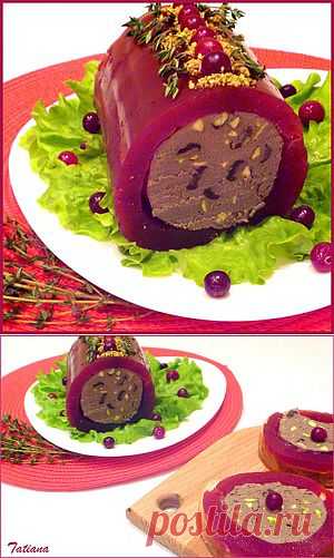 Паштет из куриной печени с вяленой клюквой и фисташками в клюквенном желе. Рецепт c фото, мы подскажем, как приготовить!