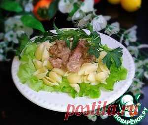 Куриная печень в бархатном соусе - кулинарный рецепт