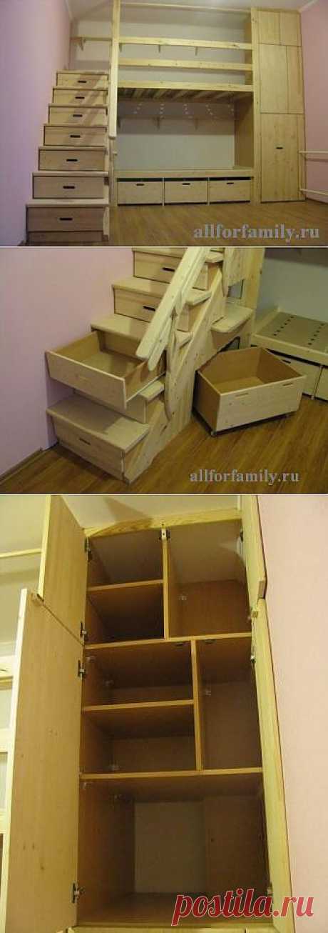 Двухъярусная кровать из дерева своими руками.