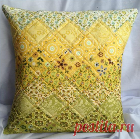 Шьем декоративную подушку в технике квилтинг — HandMade