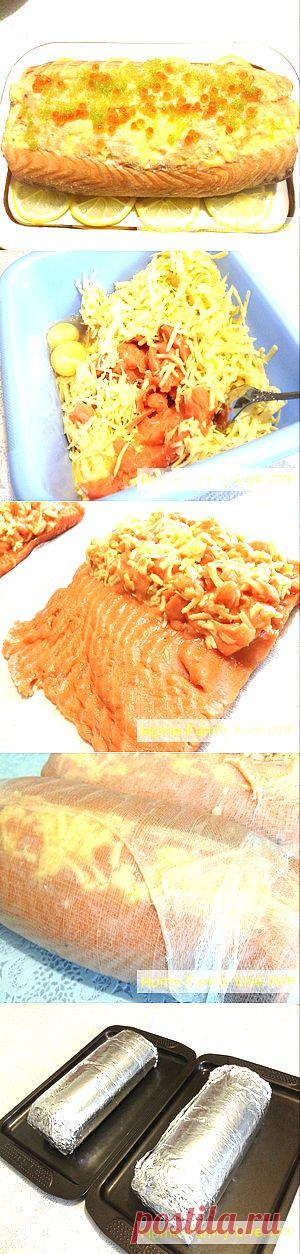 Рулет из семги - Кулинарные рецепты