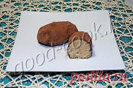 Хорошая кухня - пирожное "Картошка" (из белого бисквита). Кулинарная книга рецептов. Салаты, выпечка.