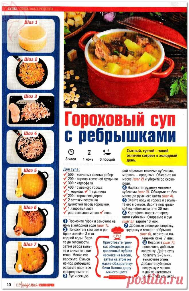 Гороховый суп с ребрышками