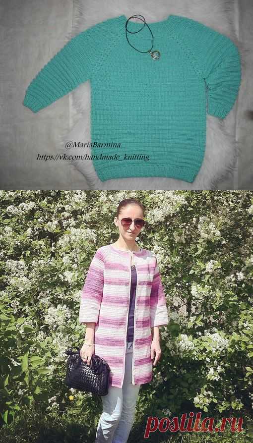 Кофта фасона реглан. | Knitting -Вязание online-