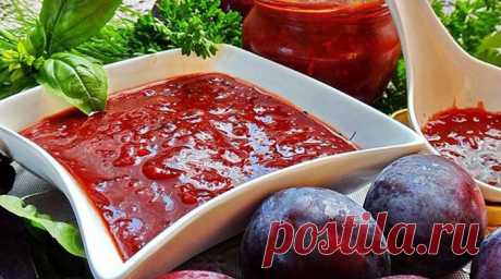 Оригинальная острая аджика из слив для мясных блюд