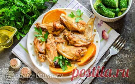 Куриные крылышки в апельсиновом маринаде в духовке пошаговый рецепт с фото