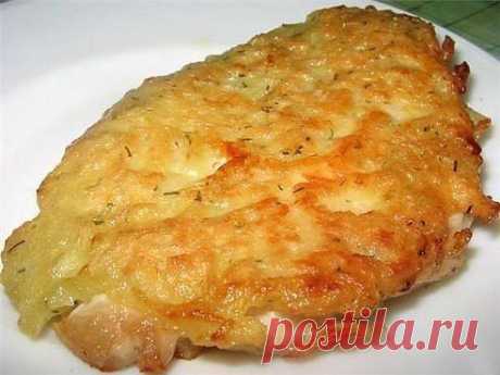 Куринная грудка с сыром.