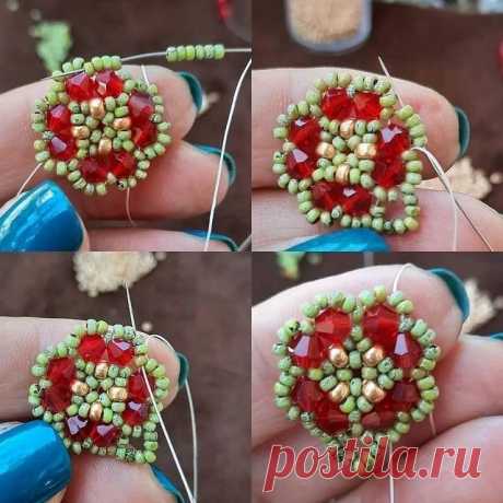 ​Красивые узоры из бисера