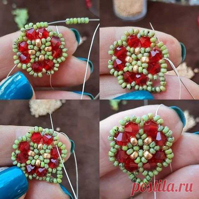 ​Красивые узоры из бисера