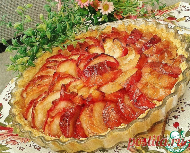 Нормандский яблочный пирог Кулинарный рецепт