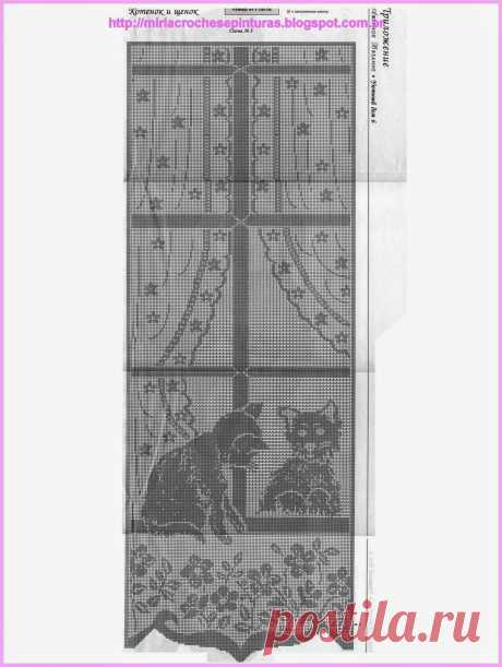 MIRIA CROCHÊS E PINTURAS: CORTINAS DE CROCHÊ DE FILÉ