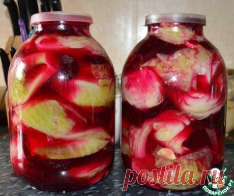 Маринованная капуста со свеклой и горчицей Кулинарный рецепт