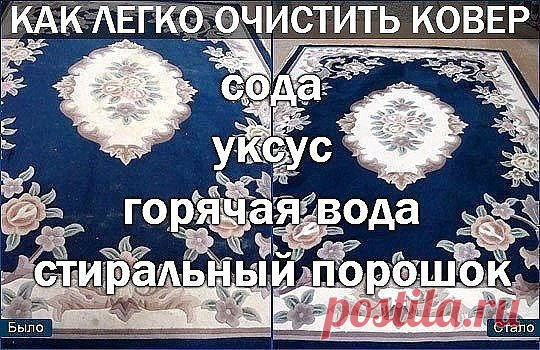Чистим ковер