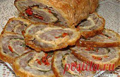 Рулеты из мясного фаршас начинкой - рецепт