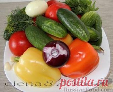 Рецепт: Салат из овощей в собственном соке на зиму на RussianFood.com