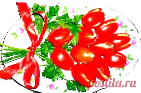 Салат «Тюльпанчики»