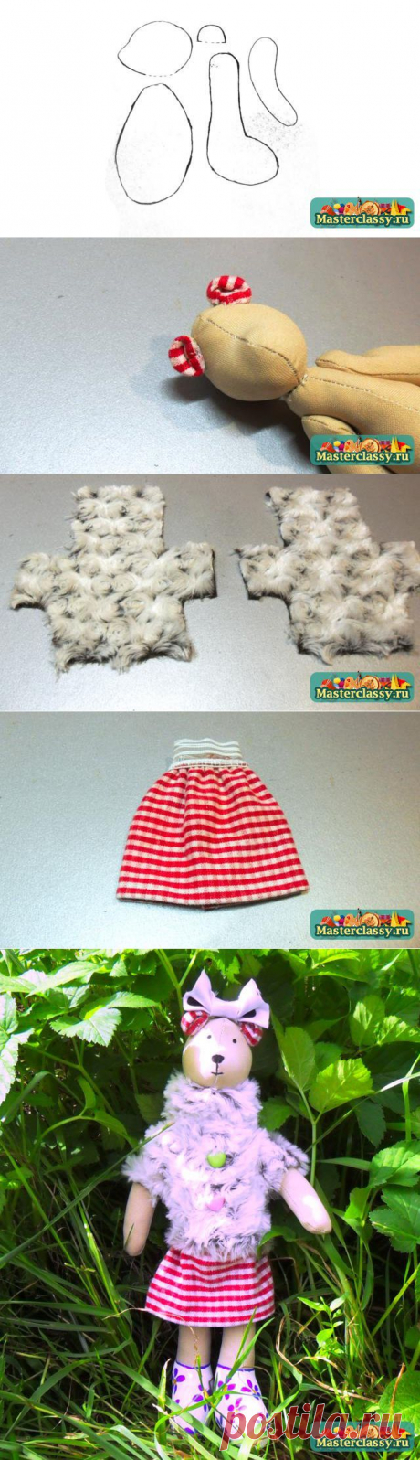 Тильда мишка. Мастер класс с пошаговыми фото