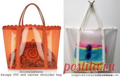 Модная пляжная сумка а- ля Dolce &amp; Gabbana. МК
