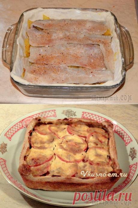 РЫБА, ЗАПЕЧЁННАЯ В ТЕСТЕ С ОВОЩАМИ И ГРИБАМИ