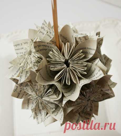 Рождественское оригами. Бумажный декор. Мастер-класс.