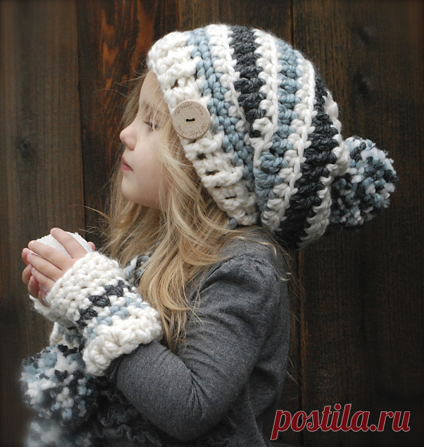 Ravelry: Feyona Cap/Mitt Set pattern by Heidi May
