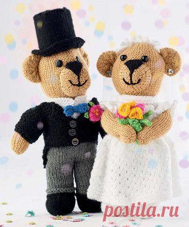 Вязаные игрушки «Свадьба мишек» | DAMские PALьчики. ru