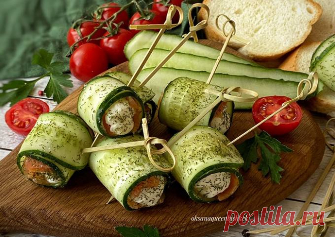 (2) 🥒Рулетики из огурцов - пошаговый рецепт с фото. Автор рецепта Оксана . - Cookpad