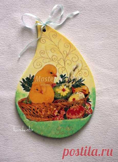 Декупаж разделочной доски с цыплятами «К Пасхе». Мастер класс с пошаговыми фото