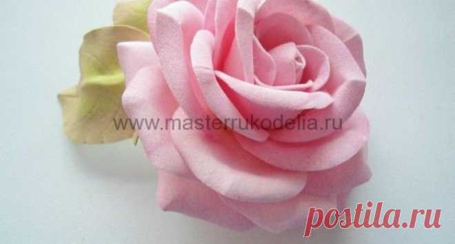 Роза из фоамирана , мастер-класс | Мастер-классы по рукоделию