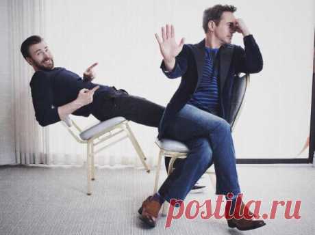 Забавное сходство: Крис Эванс и Роберт Дауни-младший похожи на героев мультфильмов Диснея