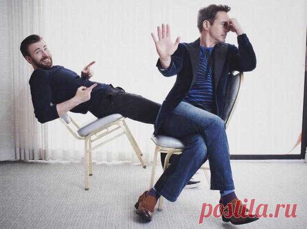 Забавное сходство: Крис Эванс и Роберт Дауни-младший похожи на героев мультфильмов Диснея