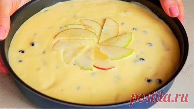 БЕЗ МУКИ!!! ПИРОГ с Грушами. Сочный, Мягкий и Очень Вкусный!