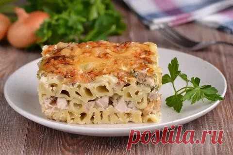 ​Запеканка из макарон и мяса