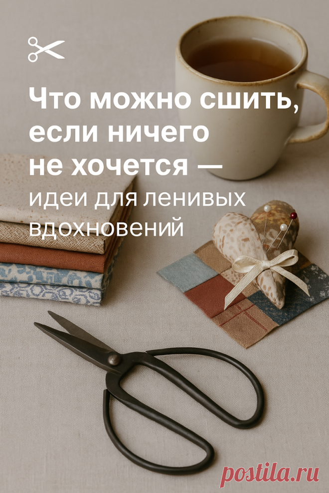 ✂ Что можно сшить, если ничего не хочется — идеи для ленивых вдохновений | Лоскуток к лоскутку | Дзен