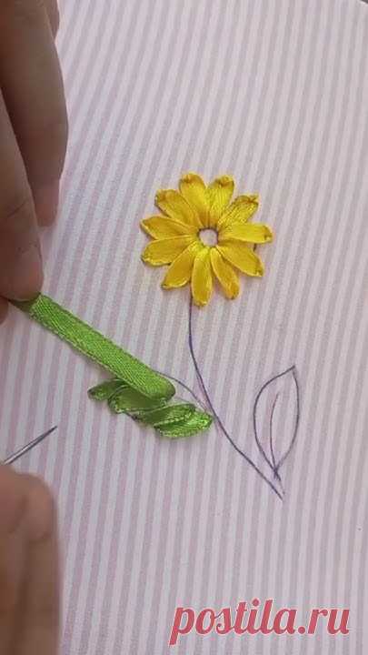 ribbon embroidery design #eidcollection #embroiderypatterns #embroiderylover