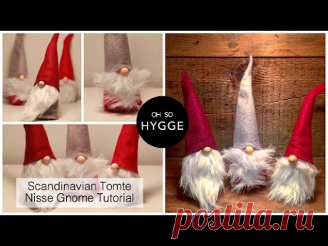 Scandinavian Tomte Nisse Christmas Gnome DIY Tutorial