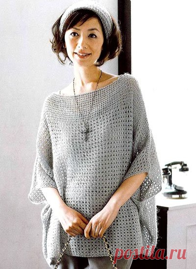 весеннее пончо