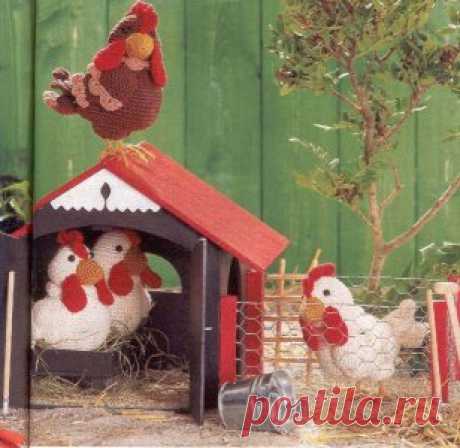 Вязанные курочки.