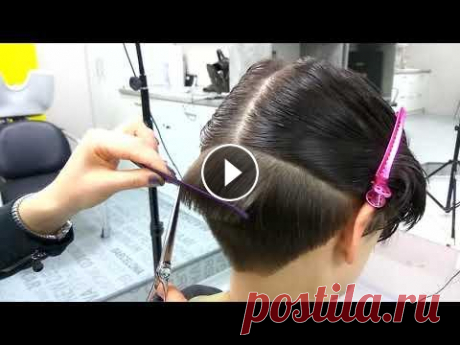 Pixie haircut (стрижка &quot;пикси&quot;). Как стричь короткую женскую стрижку Женская короткая стрижка. Short haircut....