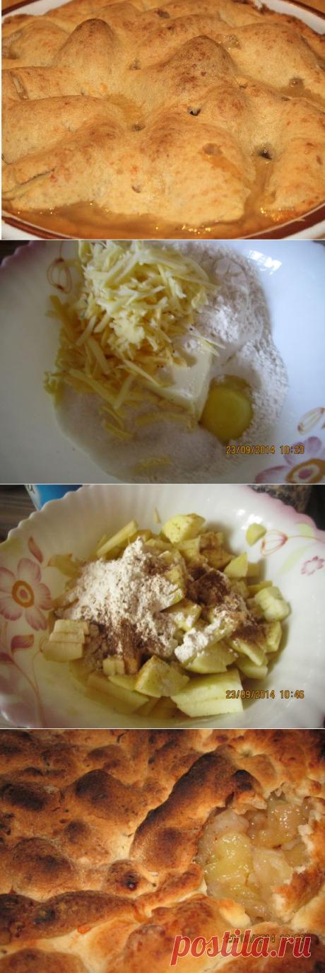 Пирог яблочный с сыром Чеддер