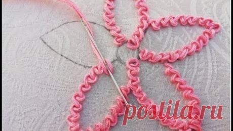 hand embroidery ;hand embroidery tutorial;Scroll stitch.
