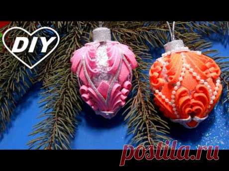 Ёлочная игрушка из фома своими руками/Christmas decorations/decorações de Natal/Decoraciones navidad