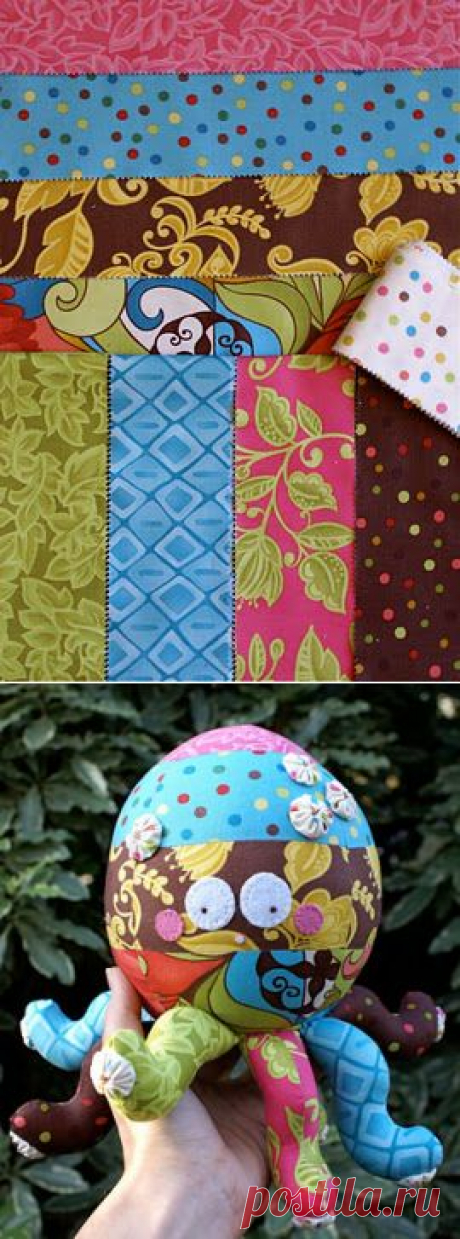 Мягкая игрушка осьминог. Шьем своими руками / Тильда, мягкие игрушки своими руками, выкройки / КлуКлу. Рукоделие - бисероплетение, квиллинг, вышивка крестом, вязание