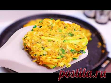 1 стакан овсяных хлопьев + 1 кабачок и 2 моркови. Это так вкусно! Лучший рецепт без муки