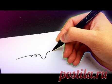 ONE LINE ART CHALLENGE *one continuous line for 30 minutes*