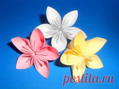 Букетик НЕЖНОСТЬ - цветы из бумаги, модульное оригами, схема сборки, пошаговые фото :: Блог Лики: Своими руками