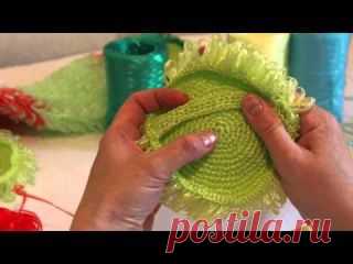 Как вязать мочалку крючком