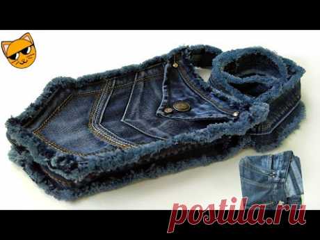 Сумка из старых джинс своими руками/Bag of old jeans