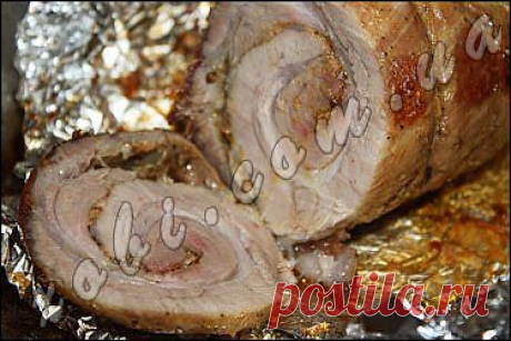 грудинка, запеченая в духовке