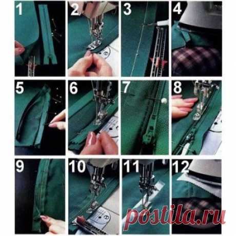 Одноклассники ВТАЧИВАНИЕ МОЛНИИ ПОД СКЛАДКУ